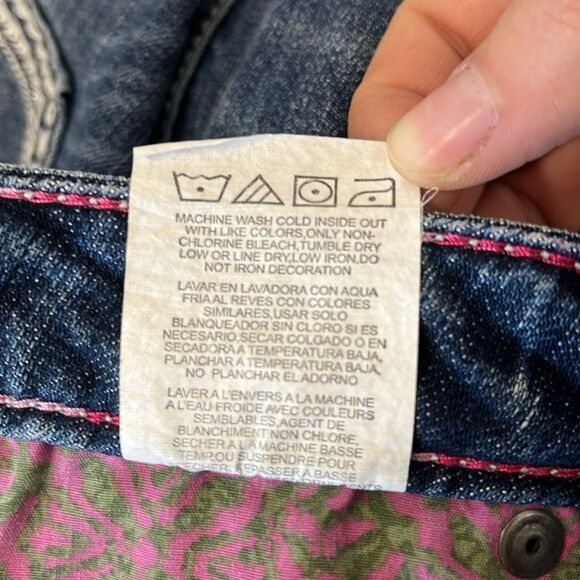 Rock 47 by WRANGLER | Heavy Stitch Western Low Rise Boot Cut Jeans 13/14X34 - Picture 6 of 10